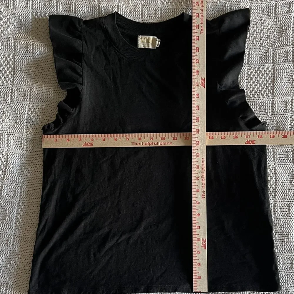 Nation LTD Paulette Ruffle Sleeve Top - Large - Picture 4 of 10